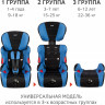 Удерживающее устройство для детей SIGER Космо синий, гр. I/II/III, 9-36 кг, 1-12 лет KRES0047